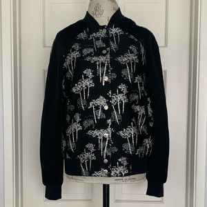 KENZO Silk/Satin Embroidered Bomber Jacket